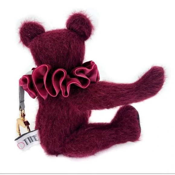 Mohair and silk jointed teddy bear keyring bag charm trick - new - Picture 3 of 4